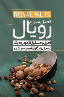 سفارش طرح کارت ویزیت فروشگاه آجیل و خشکبار
