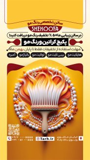 سفارش استوری اینستاگرام مرکز رنگ مو به صورت
