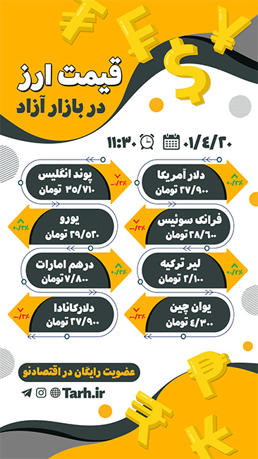 سفارش قالب  اینستاگرام قیمت دلار